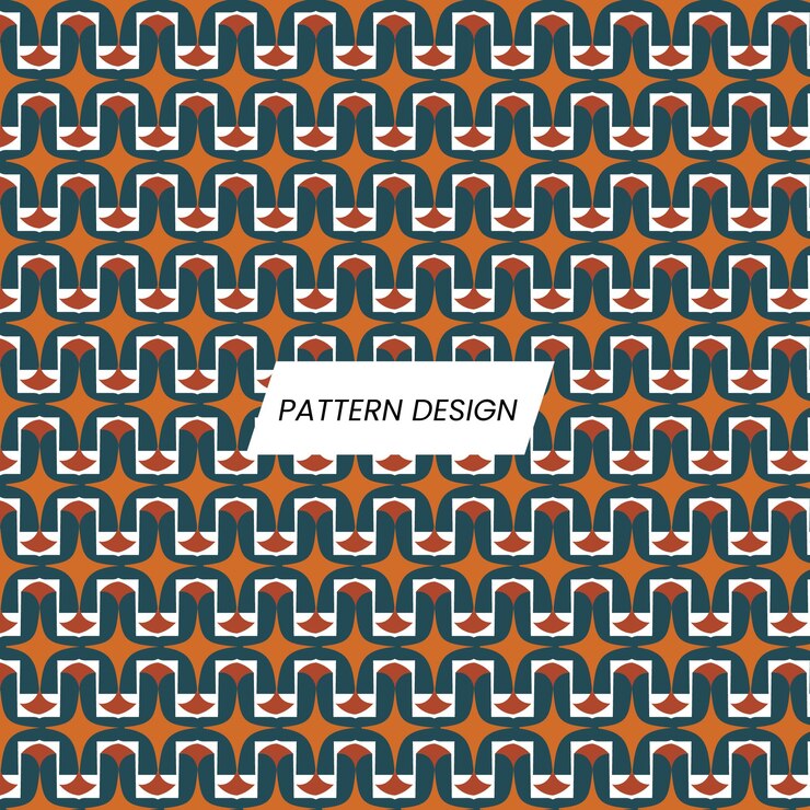 un diseño con una tarjeta que dice diseño de patrón