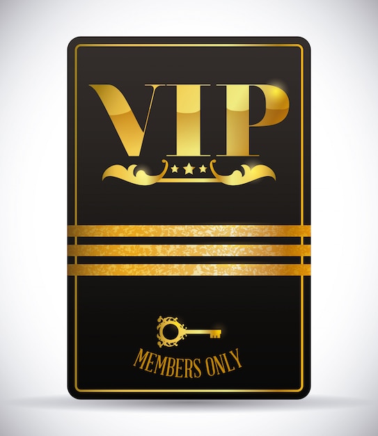 Diseño de tarjeta vip.