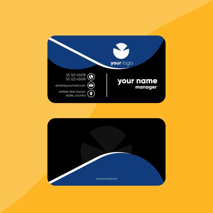 Diseño de tarjeta de visita creativa profesional moderna simple