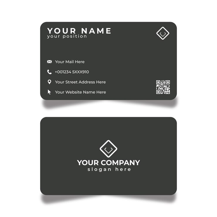 Diseño de tarjeta de visita elegante