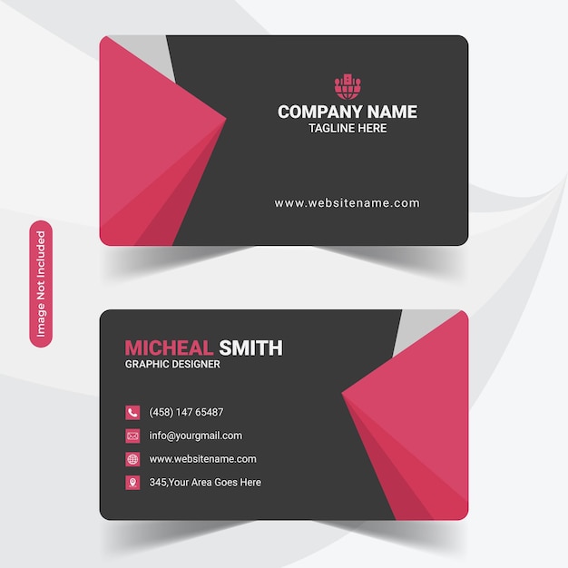 Diseño de tarjeta de visita minimalista elegante profesional creativo y moderno.