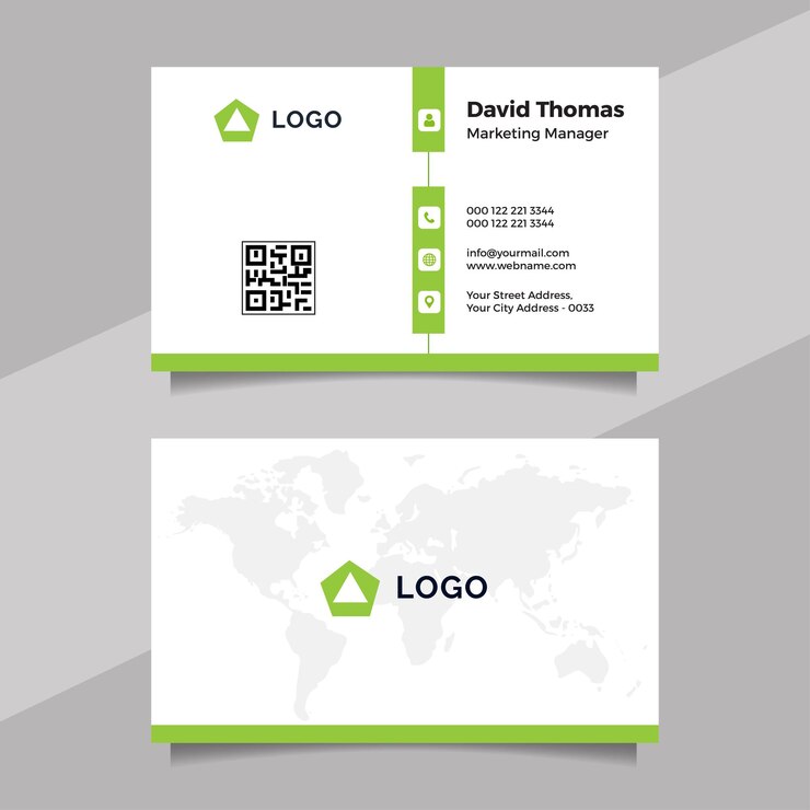 Diseño de tarjeta de visita minimalista.