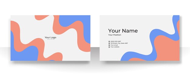Diseño de tarjeta de visita con un patrón elegante orgánico de color marrón pastel suave color champán bronceado desnudo. Concepto moderno con líquido, gota, pincel, floral, hojas, línea, arte de decoración de belleza. Ilustración vectorial
