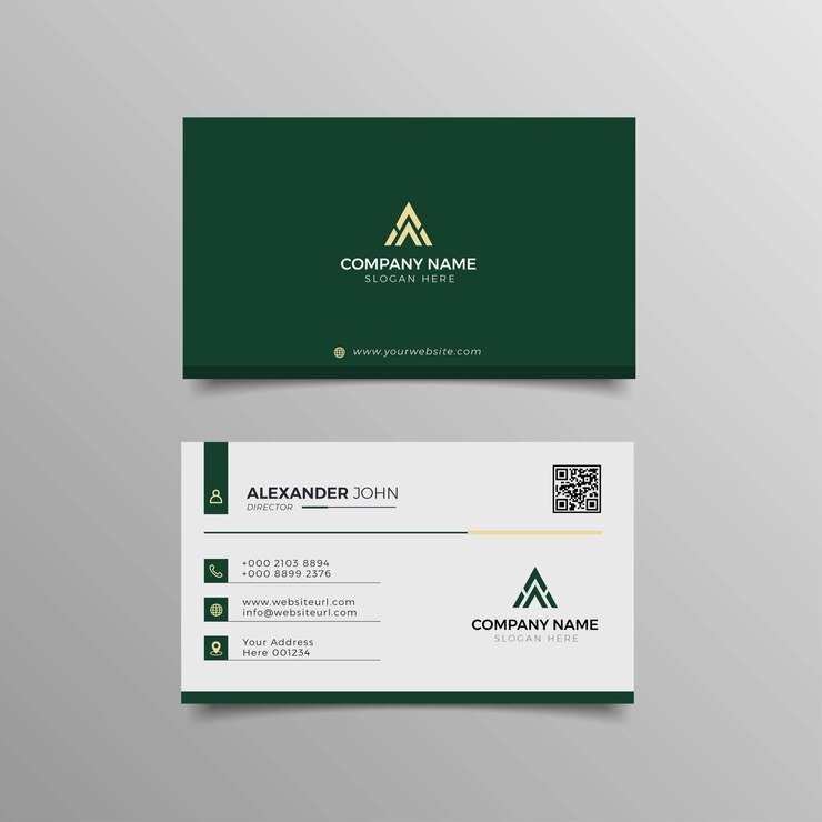 Diseño de tarjeta de visita profesional moderno