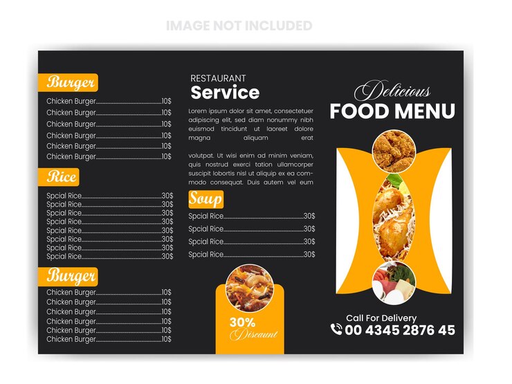 diseño de tarjetas de alimentos para el menú de restaurantes de cafetería y tablero de menú digital