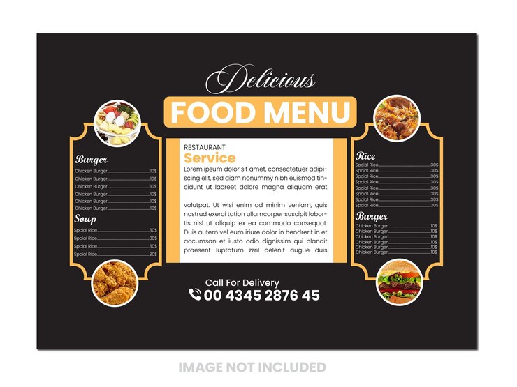 diseño de tarjetas de alimentos para el menú de restaurantes de cafetería y tablero de menú digital