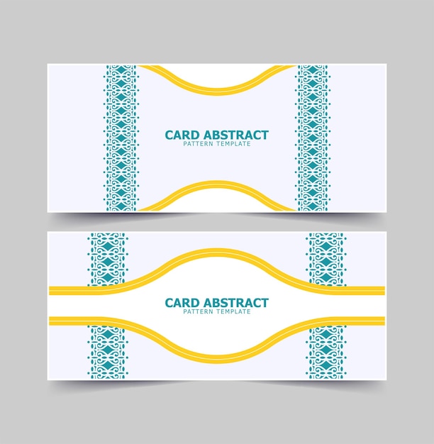 diseño de tarjetas de colores patrón de ornamento