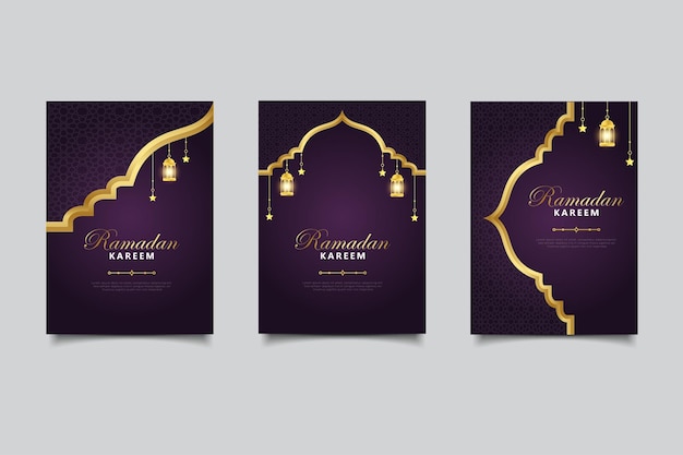 diseño de tarjetas de felicitación de ramadán