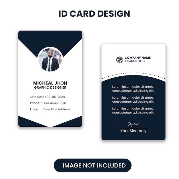 Diseño de tarjetas de identificación corporativas