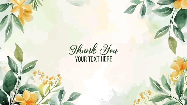 Diseño de tarjetas de invitación Floral Clipart en acuarela