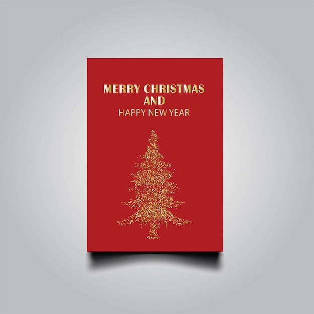 Diseño de tarjetas mínimas para Feliz Navidad y Feliz año nuevo