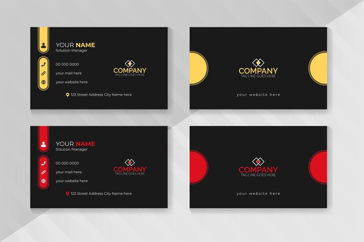 Diseño de tarjetas de visita corporativas profesionales personalizables para su identidad de marca