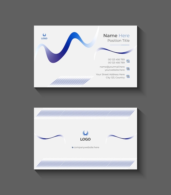 diseño de tarjetas de visita creativas vectoriales