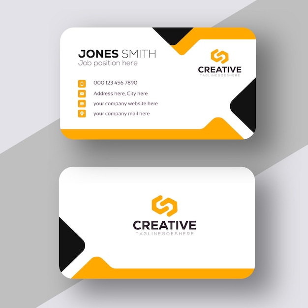 Diseño de tarjetas de visita con un diseño moderno y profesional