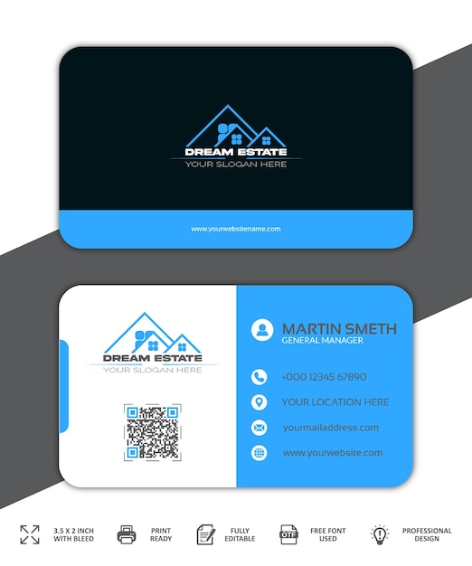 Diseño de tarjetas de visita inmobiliarias