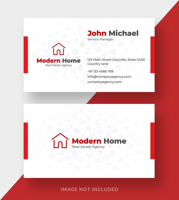 Diseño de tarjetas de visita premium para una agencia inmobiliaria