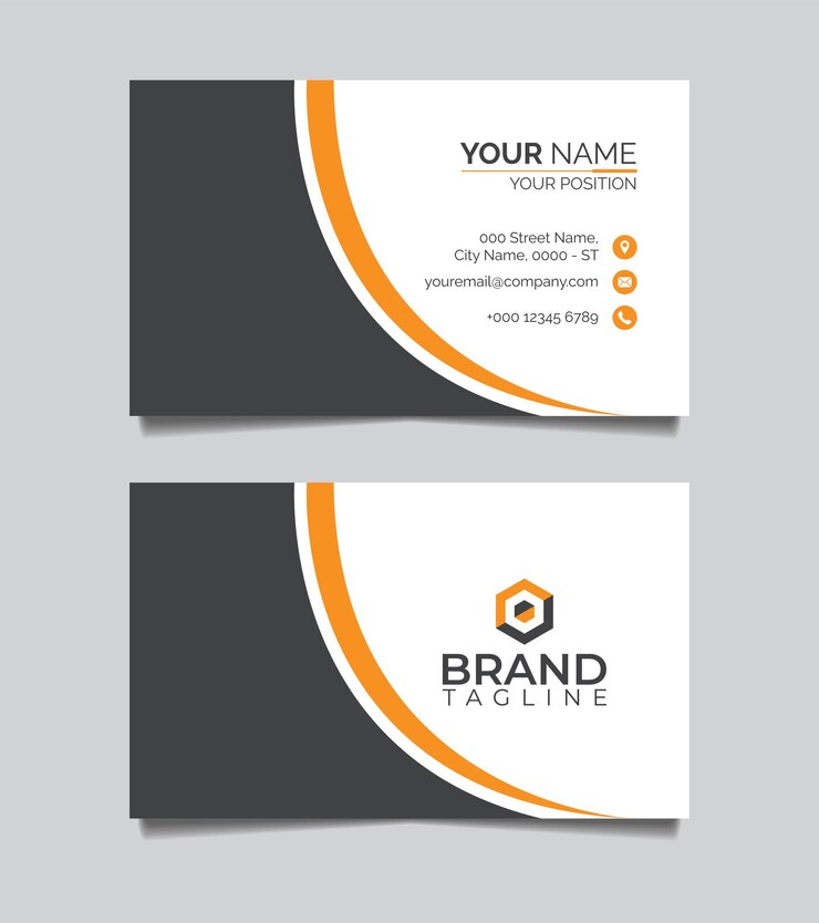 Diseño de tarjetas de visita profesionales vectoriales