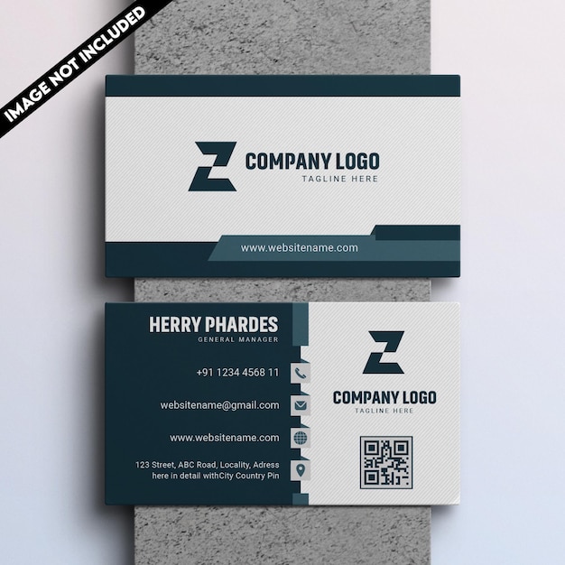 Diseño de tarjetas de visita totalmente editable y listo para imprimir