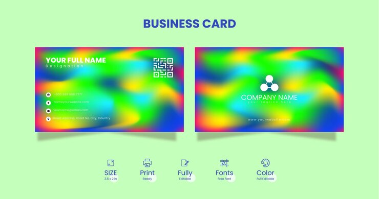 Vector diseño de tarjetas de visita