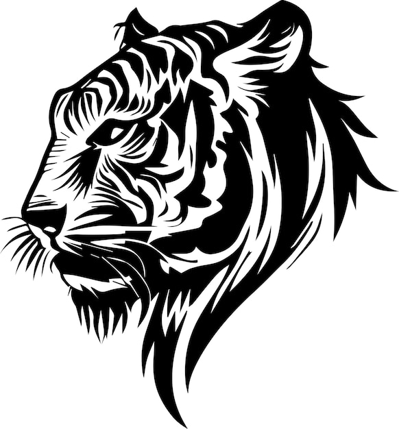 Diseño de tatuaje de cara de tigre 2