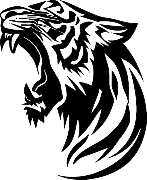 Diseño de tatuaje de cara de tigre 8