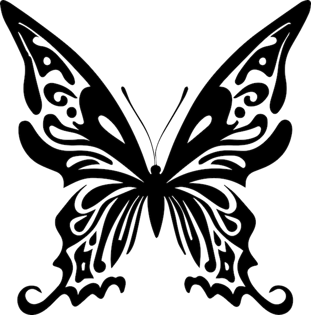 diseño de tatuaje de mariposa