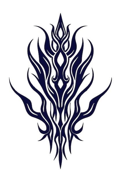 diseño de tatuaje tribal vector de dibujo