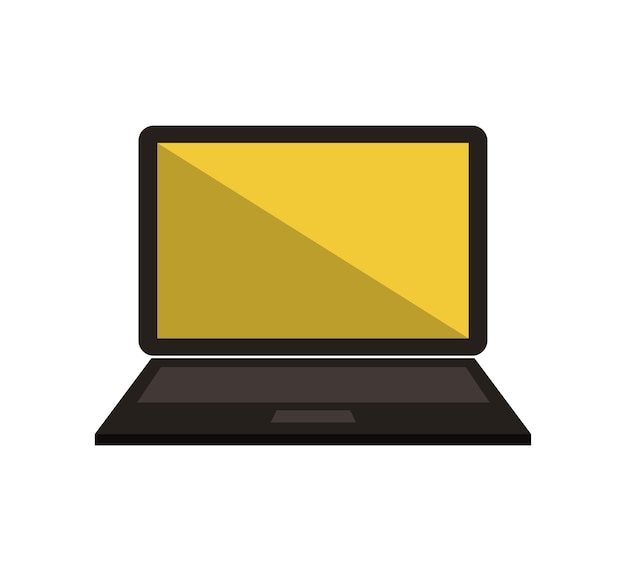 diseño de tecnología abierta de icono de portátil