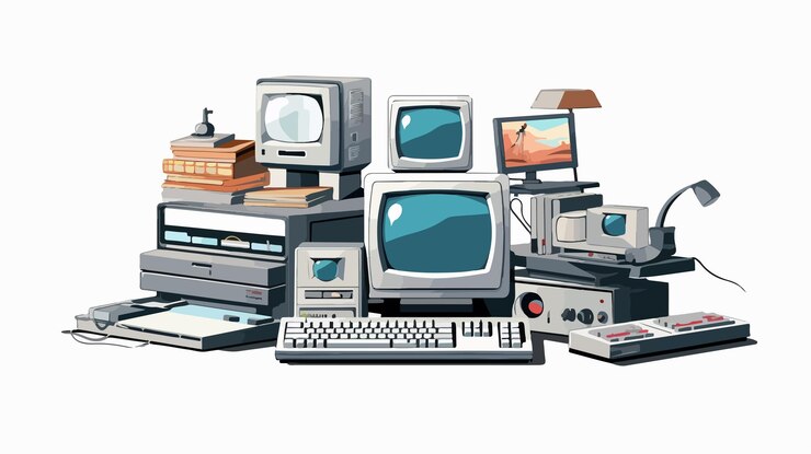 Vector diseño de tecnología futurista en ilustración vectorial de fondo blanco