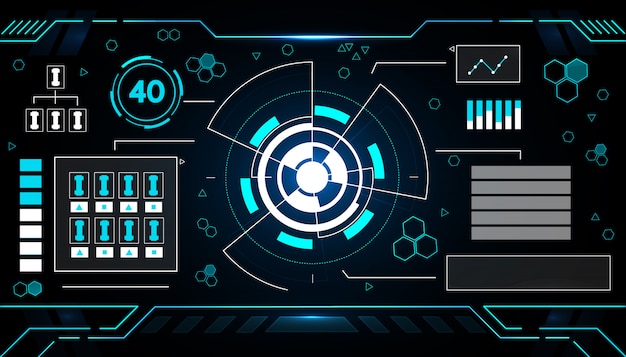 Diseño de tecnología de interfaz futurista.