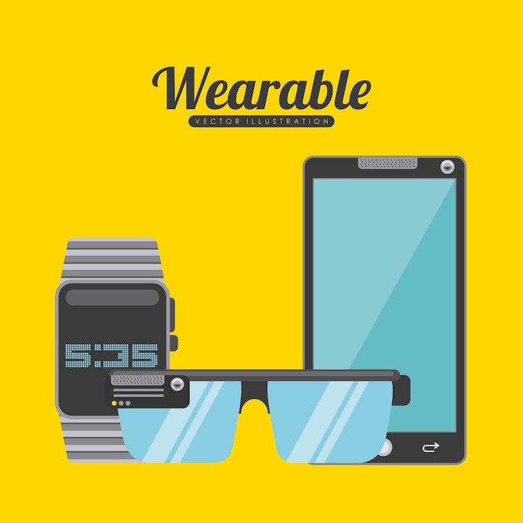 Vector diseño de tecnología usable
