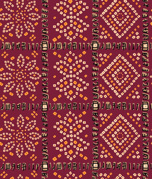 Diseño de tejido impreso Bandhani