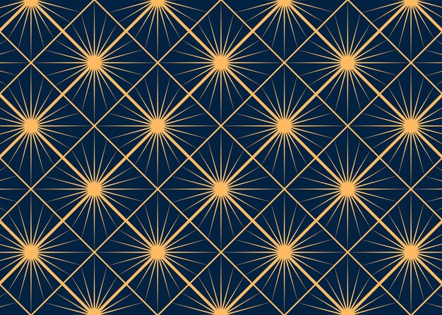 Diseño de tela geométrica de color dorado.