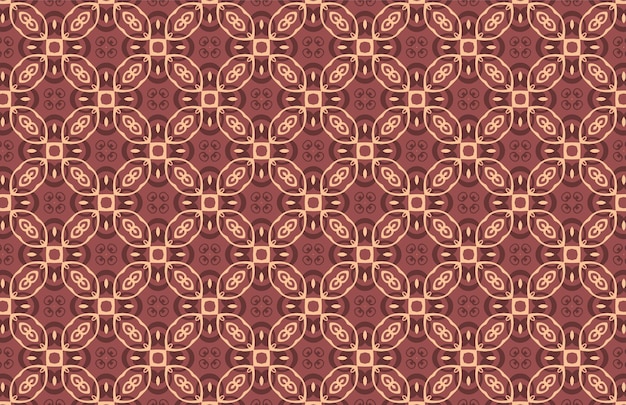 Diseño de tela marrón geométrica decorativa