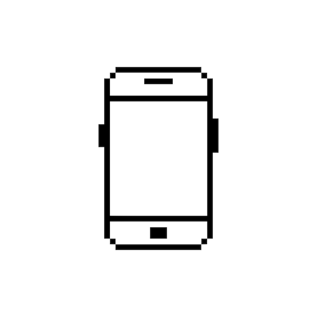 Diseño de teléfonos móviles pixel art