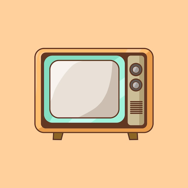 El diseño de la televisión retro es lindo.