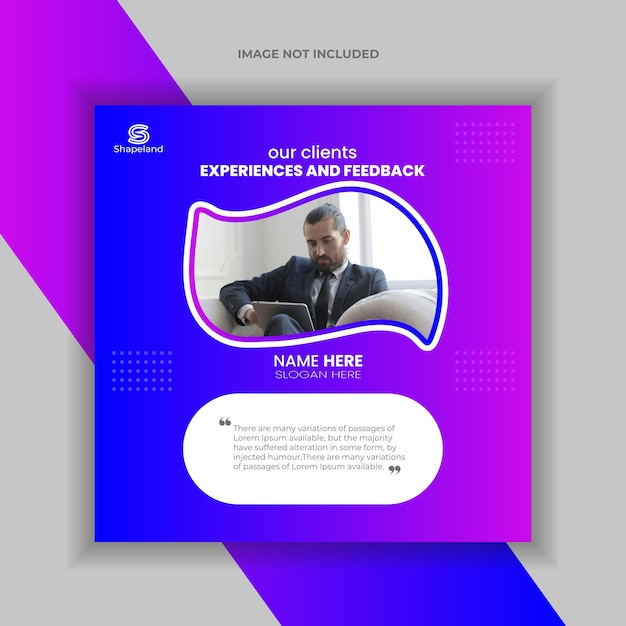 Diseño del testimonio del cliente