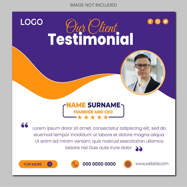 Diseño del testimonio del cliente