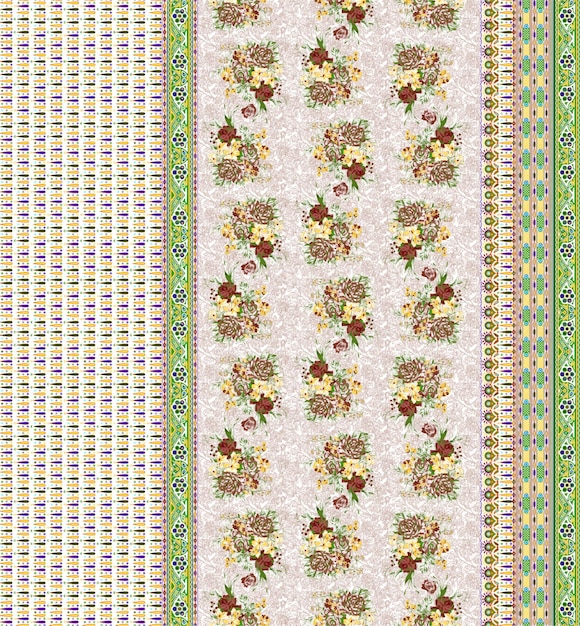 Diseño textil floral