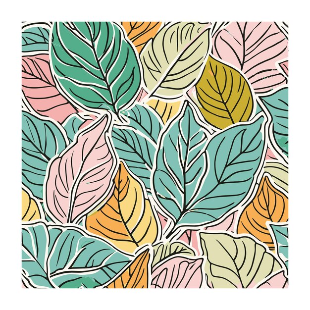 Diseño textil de jardín de infantes con dibujos florales de colores pastel