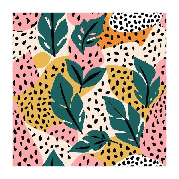 Diseño textil de jardín de infantes con estampado abstracto