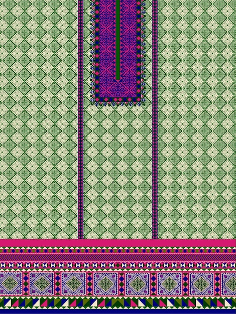 Diseño textil Kurti Diseño de impresión digital Diseño de trajes para mujeres pakistaníes Diseño para impresión
