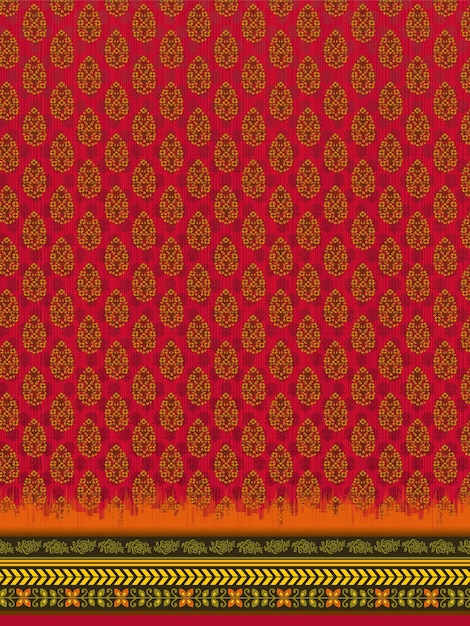 Diseño textil Kurti Diseño de impresión digital Diseño de trajes para mujeres pakistaníes Diseño para impresión