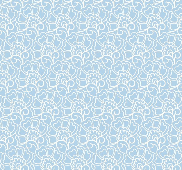 Diseño textil ornamental botánico tradicional patrón sin costuras abstracto fondo vectorial dibujado a mano