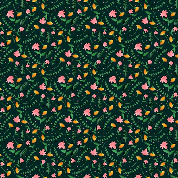 diseño textil patrón de papel tapiz patrón floral patrón floral dibujado a mano