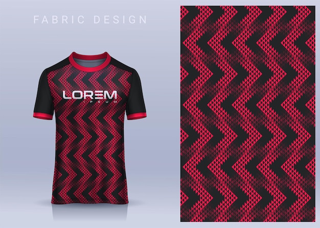 Diseño textil de tela para camiseta deportiva Maqueta de camiseta de fútbol para club de fútbol