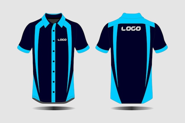 Diseño textil de tela para camiseta deportiva Maqueta de camiseta de fútbol para el uniforme del club de fútbol vista delantera