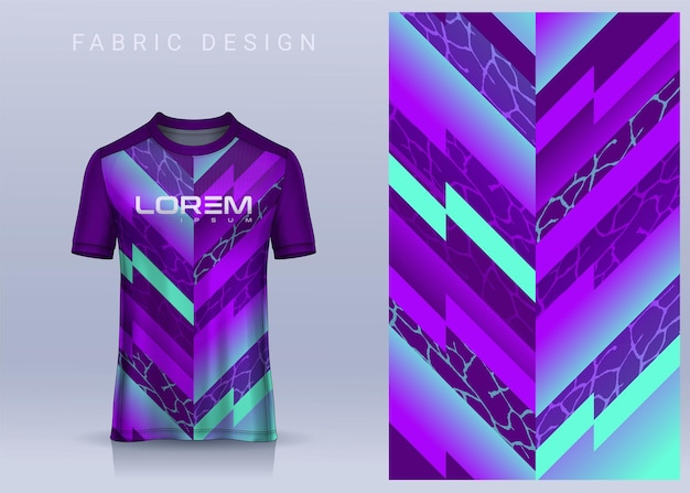 Diseño textil de tela para camiseta deportiva maqueta de camiseta de fútbol para vista frontal del uniforme del club de fútbol