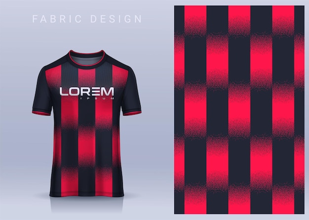 Diseño textil de tela para camiseta deportiva plantilla de camiseta de fútbol para vista frontal uniforme del club de fútbol