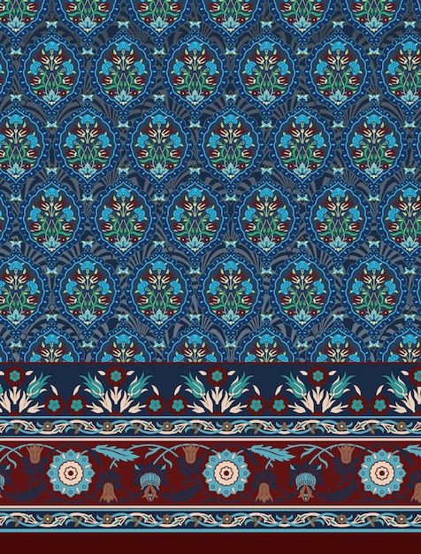 Diseño de textiles diseño digital tela impresión papel tapiz diseño de camisa de stock
